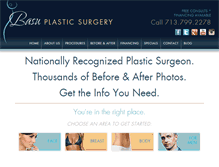 Tablet Screenshot of basuplasticsurgery.com